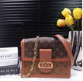 Louis Vuitton Dauphine MM Monogram Coated Canvas Shoulder Bag