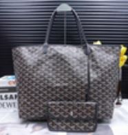 Goyard Saint Louis Black Canvas GM - SKU: LSCL10339359