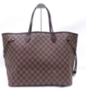 Louis Vuitton Neverfull GM Damier Ebene Coated Canvas Shoulder Bag