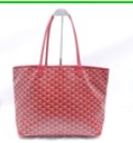 Goyard Artois Red Monogram Coated Canvas Shoulder Bag