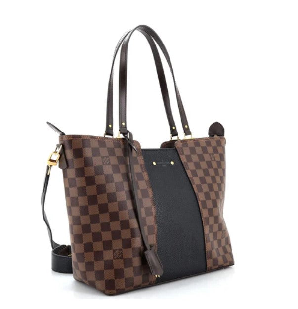 Louis Vuitton Jersey Handbag Damier with Leather