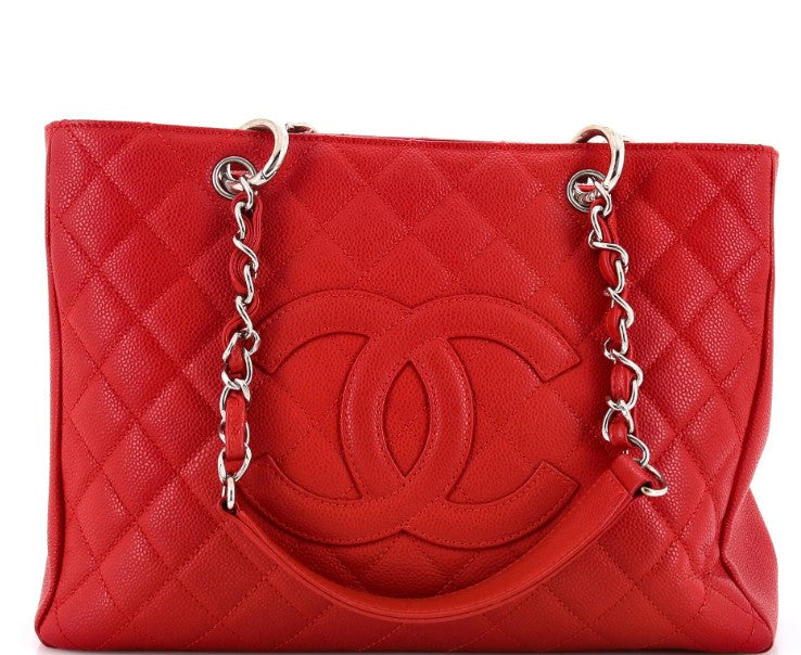 Chanel Grand Shopping Tote Quilted Caviar