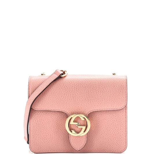Gucci Interlocking Shoulder Bag Leather Small