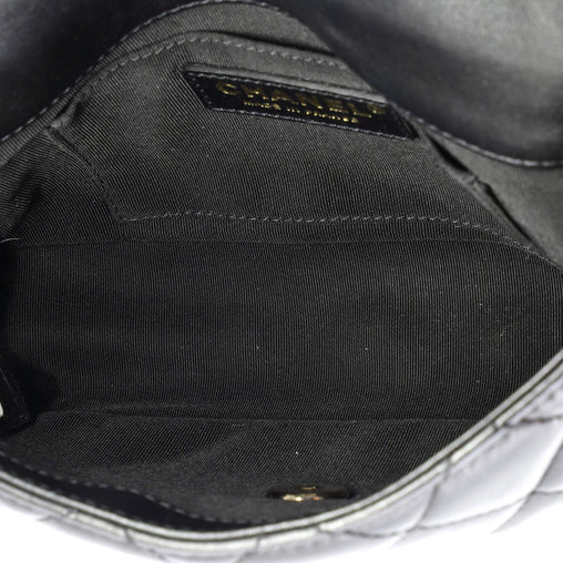 Chanel My Precious Pearls Chain Flap Bag Quilted Lambskin Medium