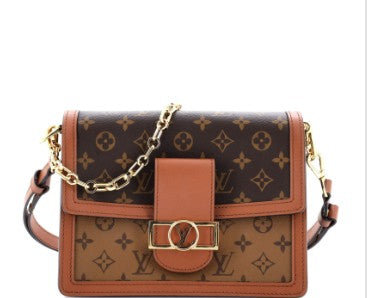 Louis Vuitton Dauphine Shoulder Bag Reverse Monogram Canvas MM