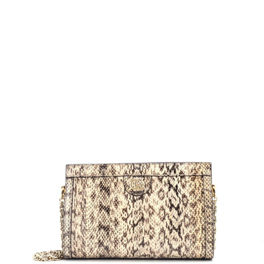 Gucci Ophidia Chain Shoulder Bag Snakeskin Small