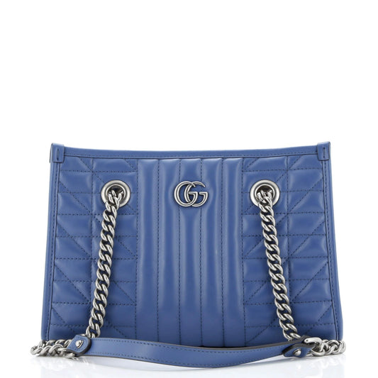 Gucci GG Marmont Aria Chain Shopping Tote Mixed Matelasse Leather Medium