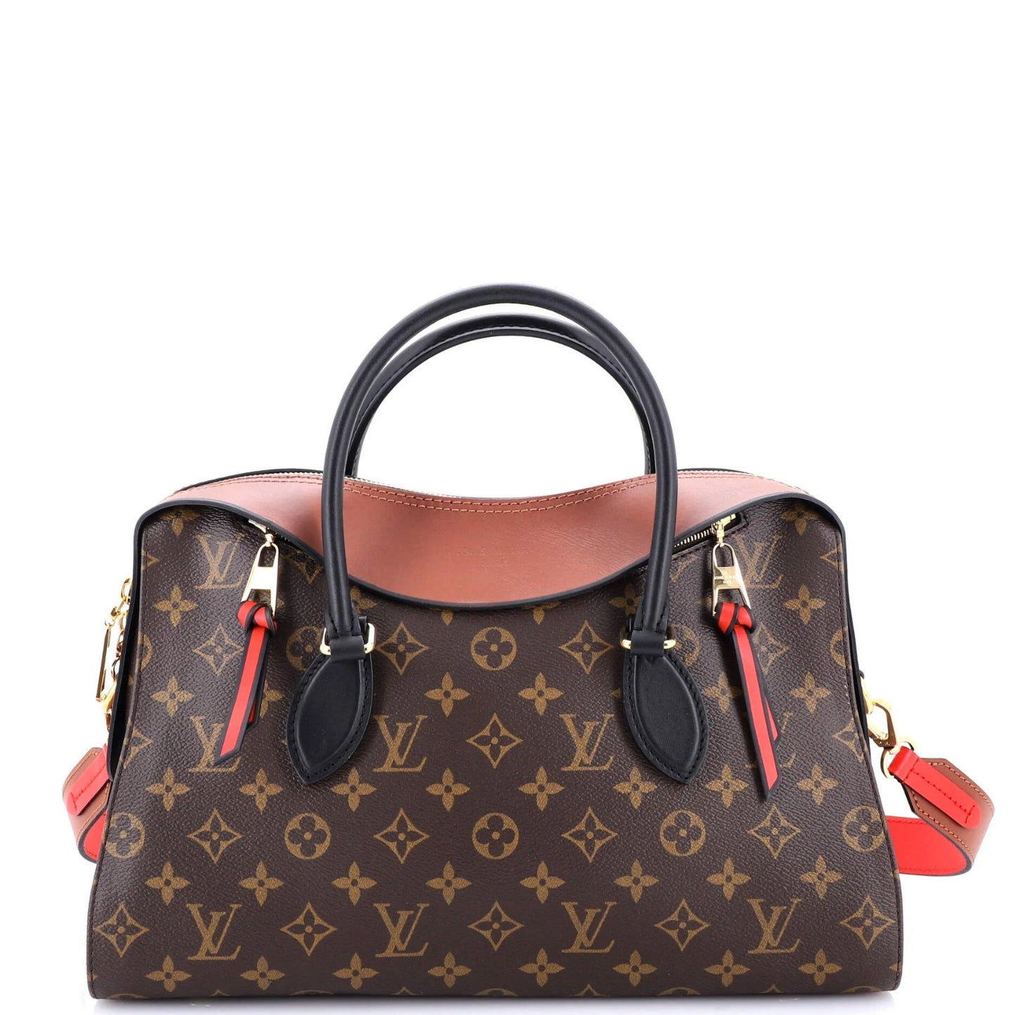 Louis Vuitton Tuileries Handbag Monogram Canvas with Leather