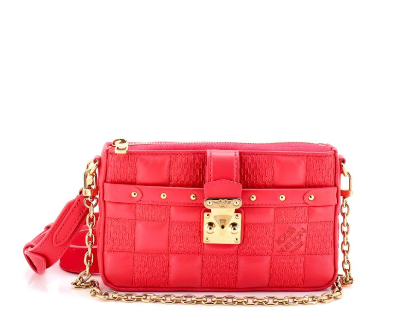 Louis Vuitton Pochette Troca Damier Quilted Lambskin MM