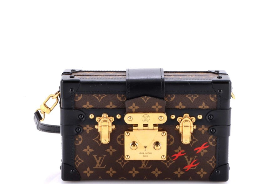 Louis Vuitton Petite Malle Handbag Monogram Canvas