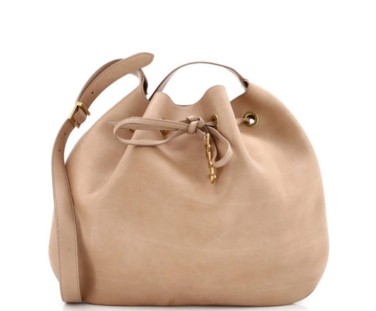 Saint Laurent Paris VII Hobo Leather Large