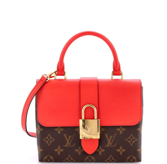 Louis Vuitton Locky Handbag Monogram Canvas with Leather BB