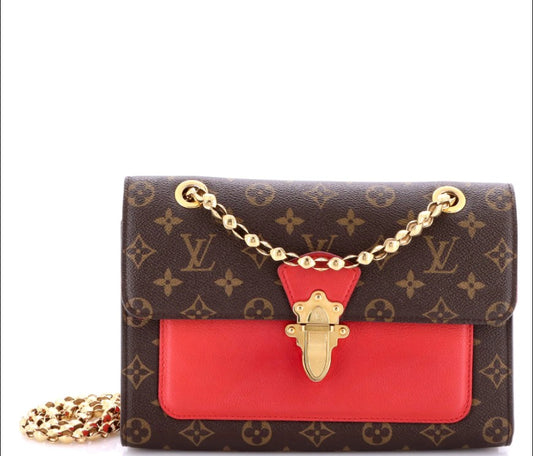Louis Vuitton Victoire Handbag Monogram Canvas and Leather