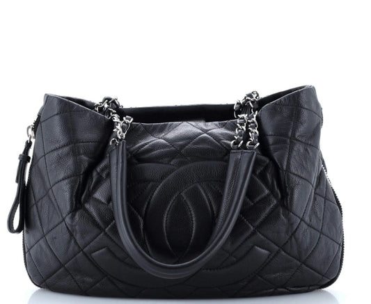 Chanel Timeless CC Expandable Tote Quilted Caviar Medium