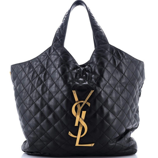 Saint Laurent Icare Shopping Tote Quilted Leather Maxi