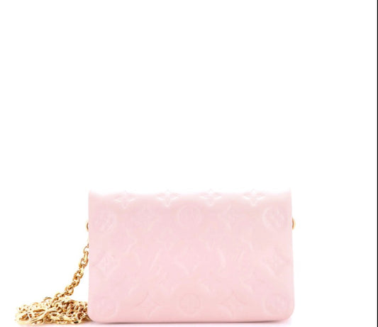 Louis Vuitton Coussin Pochette Monogram Embossed Lambskin