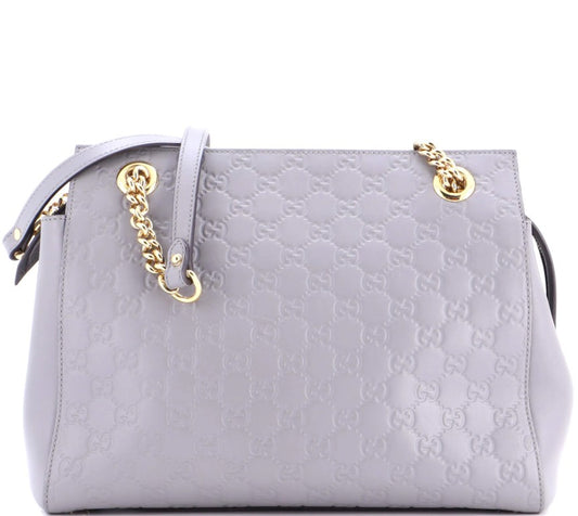 Gucci Soft Signature Shoulder Bag Guccissima Leather Medium
