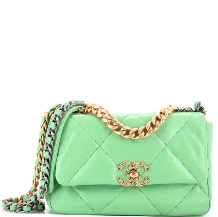 Chanel 19 Flap Bag Quilted Leather Medium