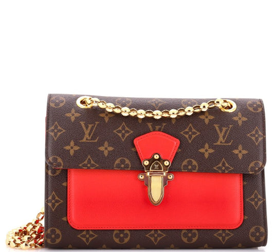 Louis Vuitton Victoire Handbag Monogram Canvas and Leather
