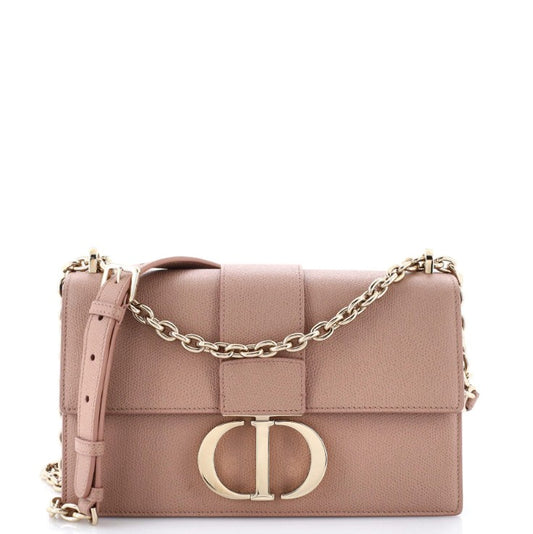 Christian Dior 30 Montaigne Chain Flap Bag Leather East West