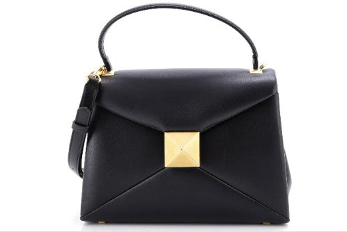 Valentino Garavani One Stud Top Handle Flap Bag Leather Small