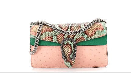 Gucci Dionysus Bag Python with Ostrich and Leather Small