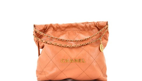 Chanel 22 Chain Hobo Quilted Calfskin Medium