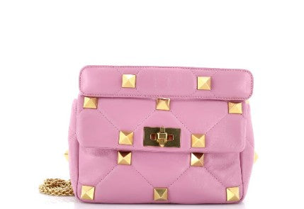 Valentino Garavani Roman Stud Flap Bag Quilted Leather Medium
