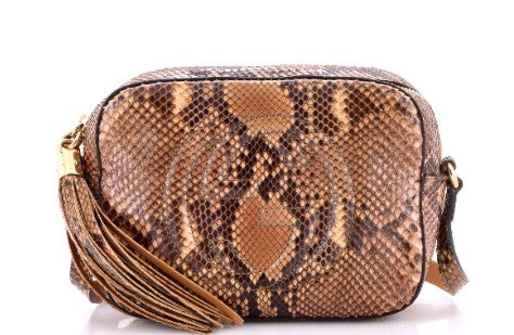 Gucci Soho Disco Crossbody Bag Python Small