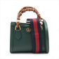 Gucci Bamboo Diana Leather 2 Way Handbag Green 702732