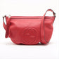 Gucci Soho Leather Shoulder bag Red 308361