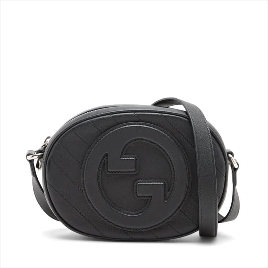 Gucci Blondie Leather Shoulder bag Black 760175