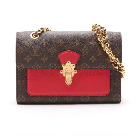 Louis Vuitton Monogram Victoire M41731 AH1108 Brown x red
