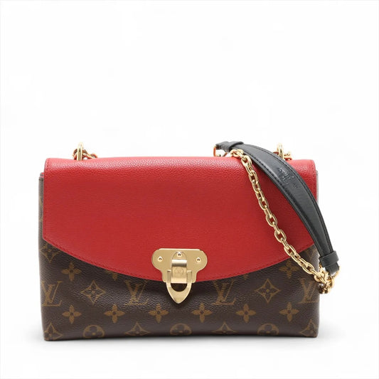 Louis Vuitton Monogram x Taurillon Saint-Placide M43713 Brown x red