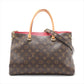 Louis Vuitton Monogram Pallas M41175 SN1126 brown x red