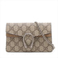 Gucci GG Supreme Dionysus PVCx leather Chain Shoulder Bag Beige 476432
