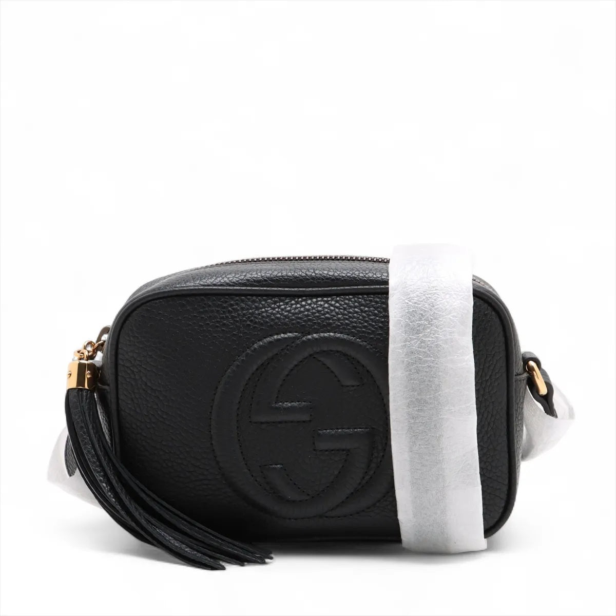Gucci Soho Leather Shoulder bag Black 347994