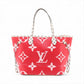 Louis Vuitton Monogram Giant Neverfull MM M44567 pink x red