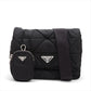 Prada Tessuto Quilt nylon x leather Shoulder bag Black