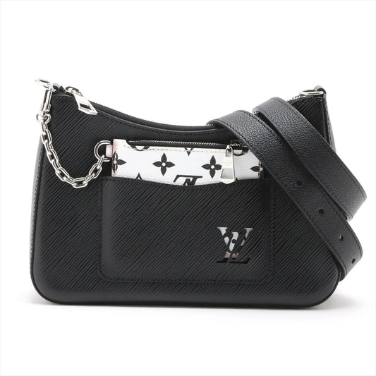 Louis Vuitton Epi Marelle M80689 Black Pouch discoloration