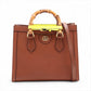 Gucci Bamboo Diana Leather 2 Way Handbag Brown 660195