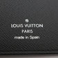 Louis Vuitton Monogram Eclipse Portefeuille Brazza M61697 Black Long Wallet