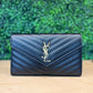 YSL Classic Cassandre Chain Wallet Black