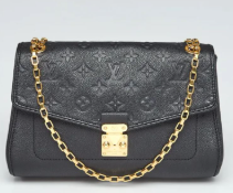 Louis Vuitton Black Empreinte Leather St Germain MM Bag