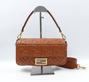 Fendi Baguette Brown Lambskin Shouder Bag