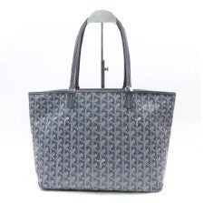 Goyard Artois PM Grey Coated Canvas Shoulder Bag
