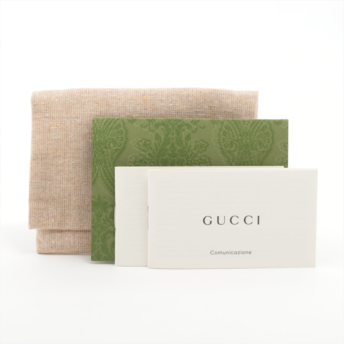 Gucci GG Supreme 673002 PVC & leather Card Case Black