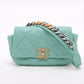 Chanel CHANEL 19 Lambskin Chain Shoulder Bag Blue Gold x Silver Metal Fittings 29310189