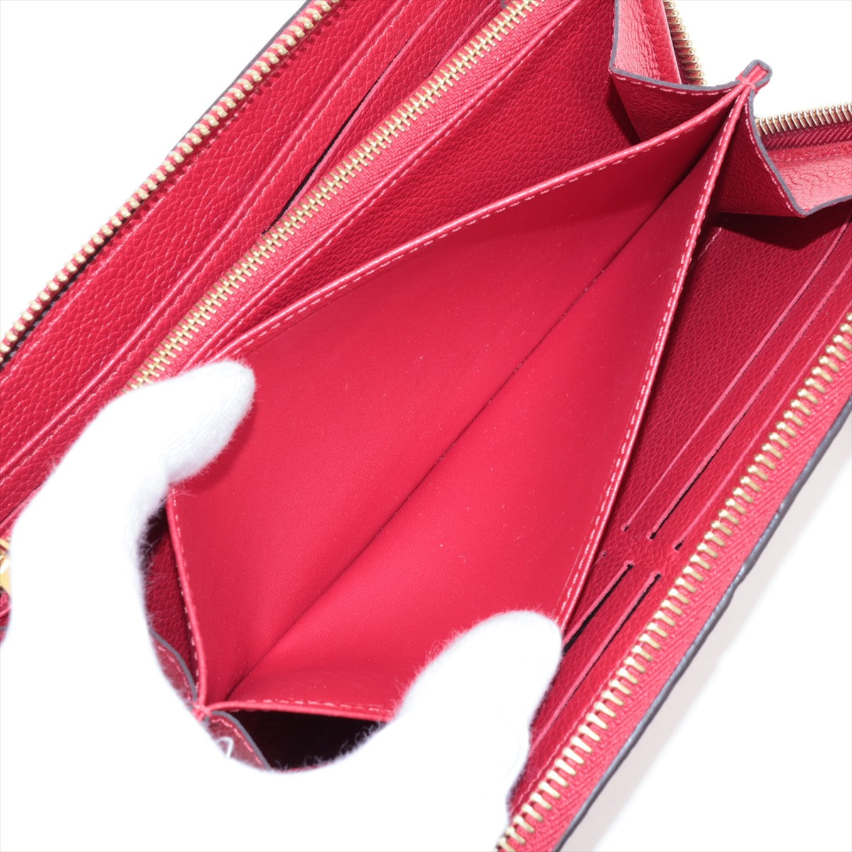 Louis Vuitton Empreinte Zippy Wallet M61865 SP0260 Cerise Zip Round Wallet