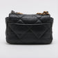 Chanel CHANEL 19 Lambskin Chain Shoulder Bag Black Gold x Silver Metal Fittings PKJP8KU3 AS1160